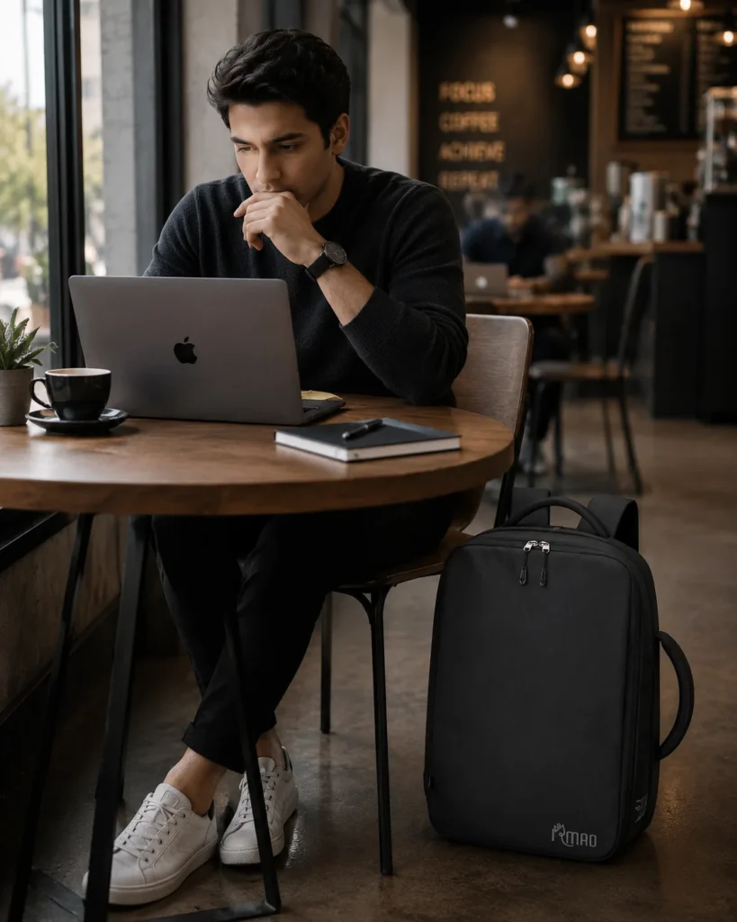 Water Resistant Backpack by SKUGG for Office, Travel and Daily Use
