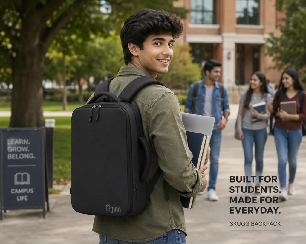 Water Resistant Backpack by SKUGG for Office, Travel and Daily Use